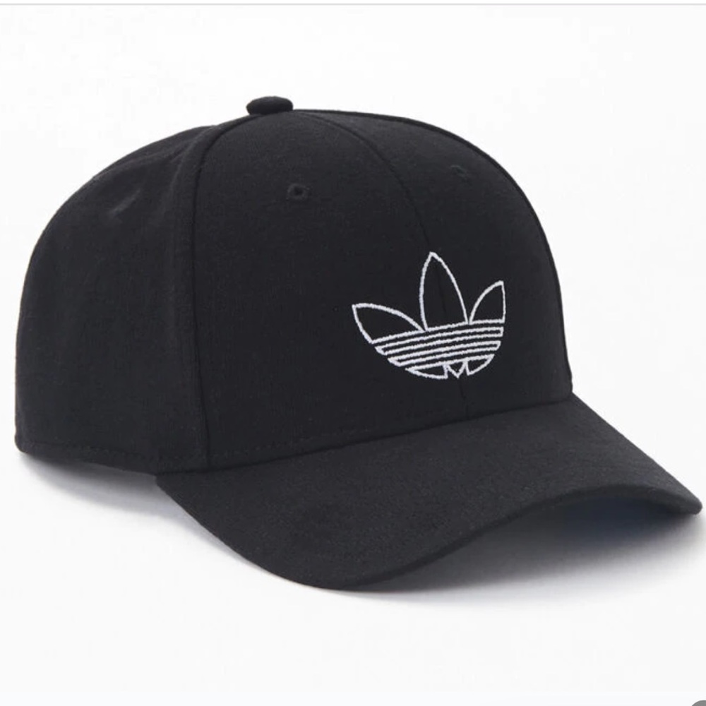 New Adidas Men’s Black Structured Outline